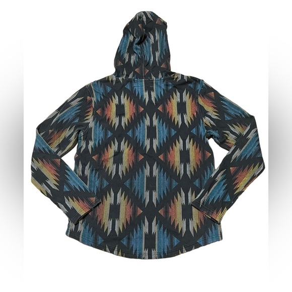 Brooklyn Cloth multicolor Aztec print hoodie sweatshirt - Picture 2 of 7